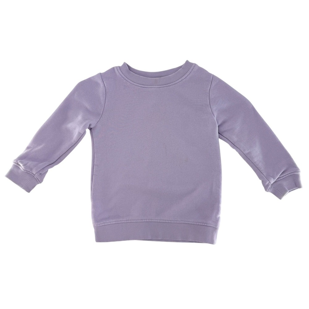 Moon and Back by Hanna Andersson Kids Purple Organic Cotton Sweatshirt Size‎ 3